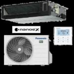 Aire acondicionado por conductos - Panasonic KIT-140PF3Z5-6, 12040 fg/h, 14KW + NAOEX 25 CM, Blanco