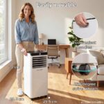 Aire acondicionado portátil - ERIKSSØN Silent Comfort Series Mobile Air conditioner blanco, 10000 fg/h, 30 m², 61 dB(A), Blanco - Imagen 7