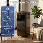 Aire acondicionado portátil - ERIKSSØN Silent Comfort Series Mobile Air conditioner Negro, 10000 fg/h, 30 m², 61 dB(A), Negro - Imagen 4
