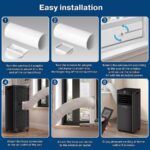 Aire acondicionado portátil - ERIKSSØN Silent Comfort Series Mobile Air conditioner Negro, 10000 fg/h, 30 m², 61 dB(A), Negro - Imagen 9