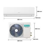 Aire acondicionado Split 1 x 1 - Hisense KC25 Smart Clima, 2500 fg/h, Wi Fi, Autolimpieza, Blanco - Imagen 2