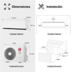 Aire acondicionado Split 1 x 1 - LG MAGNA12LX, 3010 fg/h, WiFi, Freeze Cleaning, Blanco - Imagen 3