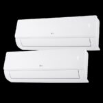 Aire acondicionado Split 2 x 1 - LG MULTI912Z.SET, 4100 fg/h, Dual Inverter, WiFi, Para Superficies de 30m2+20m2, Blanco