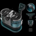 Cecotec Conga 7000 Carpet&Spot Clean Steam XXL - Aspirador de tapicerías, Azul y negro