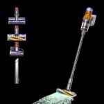Dyson V12 Detect Slim Absolute - Aspirador escoba, 150 AW, 60 min, Níquel