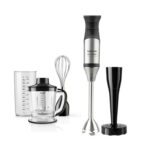 Batidora de mano - TAURUS 916.367 BAPI 1200 PREMIUM COMPLET, 1200 W, 20 velocidades, Gris