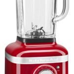 Batidora de vaso - KitchenAid 5KSB4026ECA K400, 1200 W, 1.40 l, Cuchilla de acero inoxidable, 5 Velocidades, Rojo