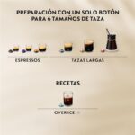 Cafetera de cápsulas - De'Longhi Vertuo Up ENV200.GY, 19 bar, Nespresso Smart, 1.4 l, 1100 W, Negro - Imagen 7