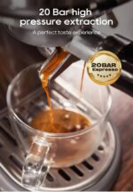 Cafetera espresso manual - HIBREW H10B, 20 bar, 1350 W, plata - Imagen 3
