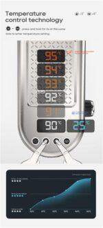 Cafetera espresso manual - HIBREW H10B, 20 bar, 1350 W, plata - Imagen 9