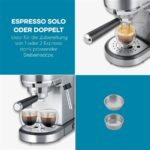 Cafetera espresso - SEVERIN KA 5997, 20 bar, 1,350 W, 10 tazas, Gris - Imagen 8