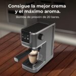 Cafetera express - Cecotec Cafelizzia ColdBrew, 20 bares, 1.2L, Doble salida, Vaporizador orientable, Sistema ColdBrew, Desmontable, Negro - Imagen 4