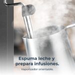 Cafetera express - Cecotec Cafelizzia ColdBrew, 20 bares, 1.2L, Doble salida, Vaporizador orientable, Sistema ColdBrew, Desmontable, Negro - Imagen 5