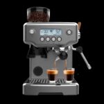 Cafetera express - Cecotec Power Espresso 20 Barista Steel & Grind, 20 Bares, Molinillo integrado, Vaporizador, Doble Thermoblock, 2200 W, Plata