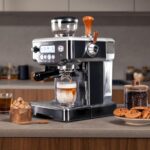 Cafetera express - Cecotec Power Espresso 20 Barista Steel & Grind, 20 Bares, Molinillo integrado, Vaporizador, Doble Thermoblock, 2200 W, Plata - Imagen 7