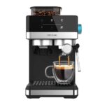 Cafetera express - CECOTEC Power Espresso 20 Grind, 20 bar, 1350 W, 2 tazas, Negro