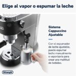 Cafetera express - De'Longhi Dedica EC685.BK, 1300 W, 15 bar, Thermoblock, Espresso manual, Función 2 tazas, Negro - Imagen 4