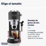 Cafetera express - De'Longhi Dedica EC685.BK, 1300 W, 15 bar, Thermoblock, Espresso manual, Función 2 tazas, Negro - Imagen 5