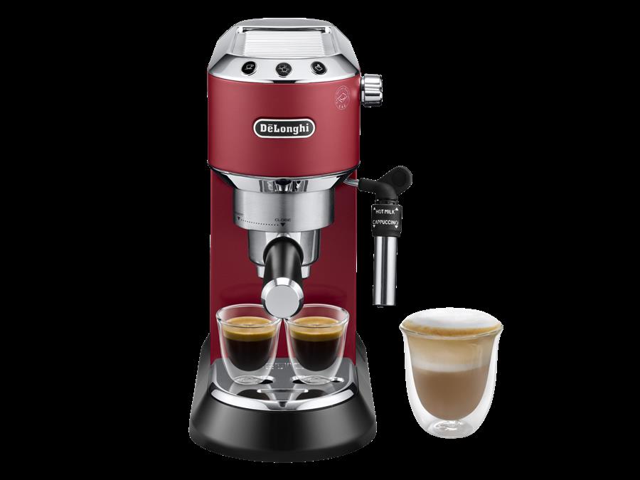 cafetera-express-de-longhi-dedica-ec685-r-1300-w-15-bar-ther-1359167-1 Cafetera express - De'Longhi Dedica EC685.R, 1300 W, 15 bar, Thermoblock, Espresso manual, Función 2 tazas, Rojo - Imagen 1