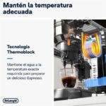 Cafetera express - De'Longhi Dedica EC685.R, 1300 W, 15 bar, Thermoblock, Espresso manual, Función 2 tazas, Rojo - Imagen 3