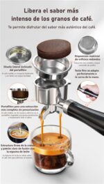 Cafetera express - HIBREW H10A, 19 bar, 1350 W, 350 ml, Astilla - Imagen 4