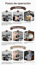 Cafetera express - HIBREW H10A, 19 bar, 1350 W, 350 ml, Astilla - Imagen 7