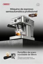 Cafetera express - HIBREW H10A, 19 bar, 1350 W, 350 ml, Astilla - Imagen 2