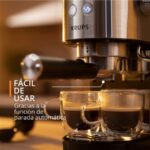 Cafetera express - Krups Virtuoso+ XP444C, 1400 W, 15 Bar, 1 L, Thermoblock, Apagado automático, Acero Inox - Imagen 4