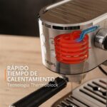 Cafetera express - Krups Virtuoso+ XP444C, 1400 W, 15 Bar, 1 L, Thermoblock, Apagado automático, Acero Inox - Imagen 5