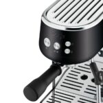 Cafetera express - Sage the Bambino®, 9 bar, 1600 W, 2 tazas, ThermoJet®, Microespumado Manual, Trufa negra - Imagen 3