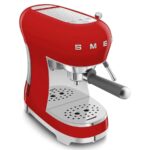 Cafetera express - SMEG ECF02RDEU ROJO, 15 bar, 1350 W, 2 tazas, Rojo - Imagen 8