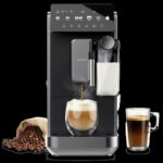 Cafetera superautomática - Cecotec Cremmaet Lungo Latte, Depósito de leche, 19 bares, 7 bebidas, Molinillo Acero inoxidable, depósito 2 L, Negro