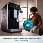 Cafetera superautomática - Cecotec Cremmaet Lungo Latte, Depósito de leche, 19 bares, 7 bebidas, Molinillo Acero inoxidable, depósito 2 L, Negro - Imagen 11