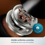 Cafetera superautomática - Cecotec Cremmaet Lungo Latte, Depósito de leche, 19 bares, 7 bebidas, Molinillo Acero inoxidable, depósito 2 L, Negro - Imagen 3
