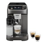 Cafetera superautomática - De'Longhi Magnifica Plus ECAM320.70.TB, 1450W, Molinillo integrado, Depósito leche, Táctil, Espumado automático, Titanio
