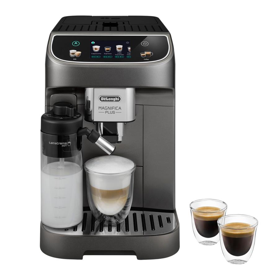 cafetera-superautom-tica-de-longhi-magnifica-plus-ecam320-70-1577418-1 Cafetera superautomática - De'Longhi Magnifica Plus ECAM320.70.TB, 1450W, Molinillo integrado, Depósito leche, Táctil, Espumado automático, Titanio - Imagen 1