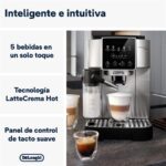 Cafetera superautomática - De'Longhi Magnifica Start Milk, ECAM220.80.SB, 1450W, 15bar, Molinillo integrado,Depósito leche,Táctil, Espumado automático - Imagen 2