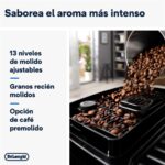 Cafetera superautomática - De'Longhi Magnifica Start Milk, ECAM220.80.SB, 1450W, 15bar, Molinillo integrado,Depósito leche,Táctil, Espumado automático - Imagen 3