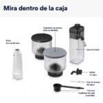 Cafetera superautomática - De'Longhi Rivelia EXAM440.55.B, 1450W, 19bar, Molinillo integrado, LatteCremaHot, Depósito leche, Táctil, 16 recetas, Negro - Imagen 8