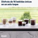 Cafetera superautomática - De'Longhi Rivelia EXAM440.55.G, 1450W, 19 bar, Molinillo integrado, LatteCremaHot, Depósito leche, Táctil, 16 recetas, Gris - Imagen 5