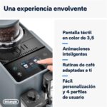 Cafetera superautomática - De'Longhi Rivelia EXAM440.55.G, 1450W, 19 bar, Molinillo integrado, LatteCremaHot, Depósito leche, Táctil, 16 recetas, Gris - Imagen 6