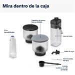 Cafetera superautomática - De'Longhi Rivelia EXAM440.55.G, 1450W, 19 bar, Molinillo integrado, LatteCremaHot, Depósito leche, Táctil, 16 recetas, Gris - Imagen 8