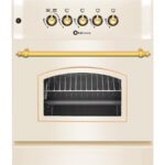 F5S40G2C Solthermic - Cocina de gas, 50 cm, Crema - Imagen 3
