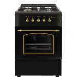 F5S40G2RB NEGRA Solthermic - Cocina de gas, 50 cm, Negro