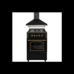 F5S40G2RBH60PR Solthermic - Cocina de gas, 52 L, 50 cm, Negro