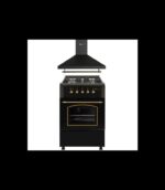 F5S40G2RBH60PR Solthermic - Cocina de gas, 52 L, 50 cm, Negro