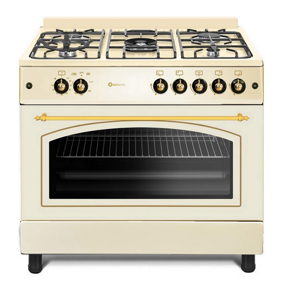 cocina-de-gas-f9l50g2-c-solthermic-64-l-90-cm-crema-120090616-1 F9L50G2-C Solthermic - Cocina de gas, 64 L, 90 cm, Crema - Imagen 1