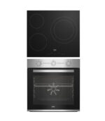 Beko BBSE12120XD - Pack de horno y placa, 72 L, 3 zonas, Inox