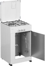 PORTBLANC Solthermic - Cocina de gas, 50 cm, Blanco - Imagen 3