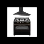 PP9503YEWSAH90PR Solthermic - Cocina de gas, 120 L, 90 cm, Negro